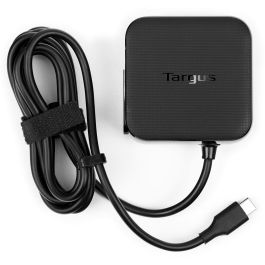 Targus APA95EU Cargador USB-C Universal 45W para Portátiles, Móviles, Tablets, con Cable 1.8m y 4 Clavijas Intercambiables Negro