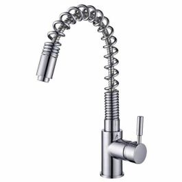 ROUSSEAU Grifo de cocina mezclador Tiki Cromo, sin ducha de mano, caño extraíble, cartucho cerámica Ø 35mm, latón, ahorro agua Precio: 90.49999948. SKU: S7108601