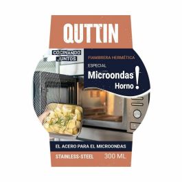 Fiambrera Hermética Quttin Redonda Acero Inoxidable Plateado 300 ml Acero (12 Unidades)