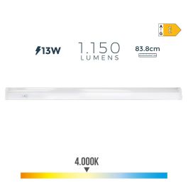 Edm Regleta LED 13W 4000K Luz Día 1150 Lm 83.8x2.2x3.6cm Precio: 13.89000019. SKU: S7915464