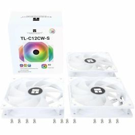 Thermalright TL-C12CW-S - Conjunto de 3 Ventiladores de 120 mm para Caja de PC en Color Blanco