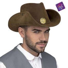 My Other Me Sombrero Vaquero Marrón de 59 cm, Diseño Clásico, Ideal para Disfraces, Fiestas Temáticas y Juegos de Rol, Edad Mínima Recomendada 3 Años