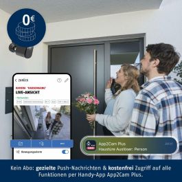 ABUS PPIC54520B Cámara de Vigilancia IP Wi-Fi SmartLook, 1920x1080p, para exterior e interior
