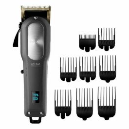 Cecotec 04218 Cortapelos Maquinilla PrecisionCare ProClipper Titanium Go Cuchillas Titanio 2h Autonomía 8 Peines 1.5-25mm Negro/Gris