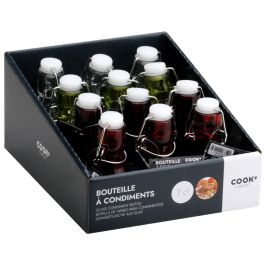 Cook Concept Bote Especias 75 Ml Cristal Transparente, Verde, Rojo, Burdeos Con Tapón Mecánico