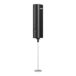 Edm Espumador de leche eléctrico con pilas AA, 14000 rpm, acero inoxidable 304, 3.5x2.25x19.8 cm