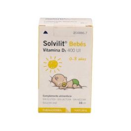 Solvilit Vitamina D3 400UI Bebés Gotas Frasco 10 ml Solvilit Vitamina D3 400UI Bebés Gotas Frasco 10 ml Precio: 9.5000004. SKU: B1FKWK9LNK