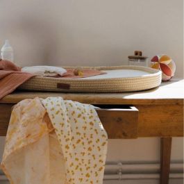 Domiva DOM1733528560675 Cambiador de Algodón Trenzado Colección Honey Moon