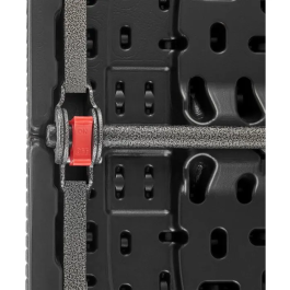 Mesa de Recepción Plegable para 8 Personas 180x74x73.5cm Negro Estructura Acero Tapa Polietileno Imitación Resina