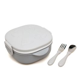 Caja Almuerzo Cuadrado Acero Inoxidable Gris Caja Almuerzo Cuadrado Acero Inoxidable Gris