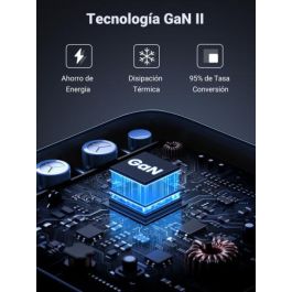 Ugreen Nexode Cargador Rápido de Escritorio, 1xUSB-A + 3xUSB-C, 100W, Gris