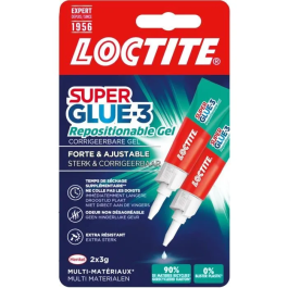 Loctite SUPERGLUE-3 Pegamento Cianoacrilato Gel 3g Reposicionables Set 2 Blister Caja 12ud Precio: 22.68999986. SKU: B1G8RFAR92