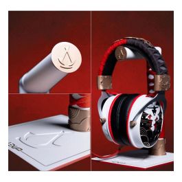 LEXIP Auriculares para PS5 Assassins Creed Shadows MENTOR Box Inalámbrico y alámbrico Juego Auriculares Negro Oro Rojo Blanco
