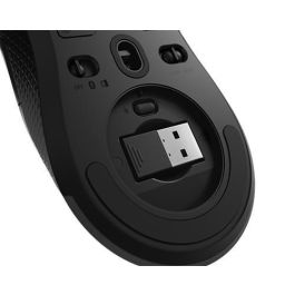 Lenovo M600 Ratón Gaming Inalámbrico para Gamers, Batería Larga Duración, Carga Rápida, 16000 DPI Ajustables, Iluminación RGB Ergonómico