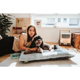 Cama para Perro Hunter Rockford Gris 100 x 70 cm Cama para Perro Hunter Rockford Gris 100 x 70 cm