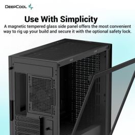 Caja de PC sin fuente de alimentación - DEEPCOOL CH370 (Negro) - Mini torre - Formato Micro-ATX