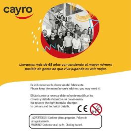 Cayro Juego Domino Triangular en Caja de Metal 27x27x5,7 cm Plástico