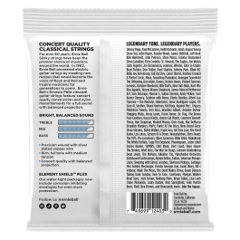 ERNIEBALL Set Cuerdas Guitarra Clásica Nylon Clear & Silver Ernesto Palla Ernieball Tensión Normal/Media