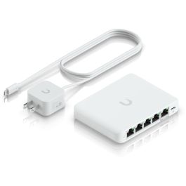 Ubiquiti USW-Flex-2.5G-5 - Switch Gestionado UniFi Flex Mini, 5 Puertos 2.5G Ethernet, PoE, Escritorio
