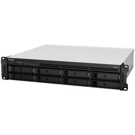 Synology RS1221RP+ NAS RackStation 8-Bahías Ryzen Embedded V1500B 4GB RAM DDR4 (Bastidor 2U) para Pequeñas y Medianas Empresas