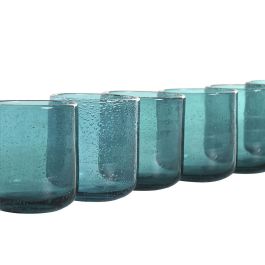 Vaso Basicos DKD Home Decor Turquesa 8.3 x 9.3 x 8.3 cm Set de 6 Vaso Basicos DKD Home Decor Turquesa 8.3 x 9.3 x 8.3 cm Set de 6
