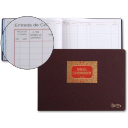 Miquelrius Libro n.42 Folio Apaisado 100 Hojas Entrada de Correspondencia