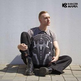 Karactermania Mochila Spiderman Run. Plus Fan Town 44x34x21 cm con 3 Compartimentos y Puerto USB