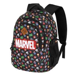Karactermania Mochila AVENGERS Run. Plus Fan Chibi 44x34x21 cm, Gran Capacidad, 3 Compartimentos, Puerto USB