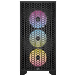 Corsair Caja 3000D RGB Airflow Mid-Tower Negra CC-9011255-WW con Panel de Vidrio Templado