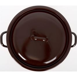 Olla Abombada con Tapa 24 cm - 7 L "Fuego" La Estrella (2 Unidades)