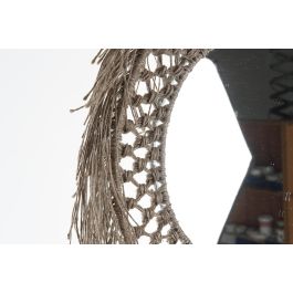 Espejo de pared DKD Home Decor Natural Bali 60 x 4 x 60 cm Espejo de pared DKD Home Decor Natural Bali 60 x 4 x 60 cm