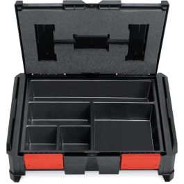 Inserto compartimentado - TOOD - 5 compartimentos fijos - Para caja profesional - Encajable - 40x30x7 cm
