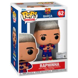 Funko Figura POP F.C. Barcelona Raphinha de Vinilo en Caja Regalo