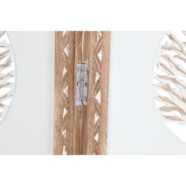 Biombo Home ESPRIT Blanco Natural Madera de mango Madera MDF 153 X 2,3 X 182 CM