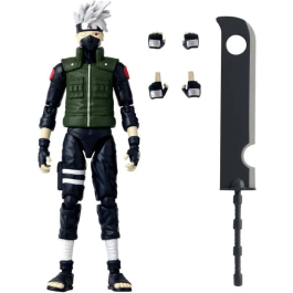 Bandai Anime Heroes Figura Naruto Shippuden Kakashi Hatake (Cuarta Gran Guerra Ninja) - 17 cm