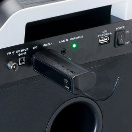 Lenco MCW-011BK Micrófono Vocal Inalámbrico 6.35mm (1/4") Negro 863-869 MHz