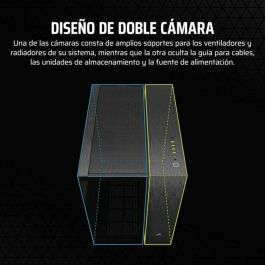 Corsair CC-9011283-WW Caja PC de torre media 6500X, aluminio negro/obsidiana