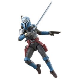 HASBRO Bo-Katan Kryze The Mandalorian Plazir-15 Star Wars Figura articulada 9,5cm con casco, blásters y sable oscuro