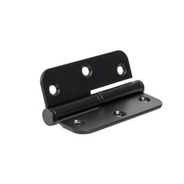 Pernio Inox Canto Redondo 90-65-2,5 Izquierda Acabado Negro Herrajes Alk Pernio Inox Canto Redondo 90-65-2,5 Izquierda Acabado Negro Herrajes Alk