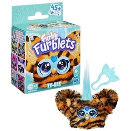 Hasbro Mini Furby Furblet Ty - Bee, Juguete Electrónico con Clip de Llavero, 45 Melodías K-pop, para Edades 6+