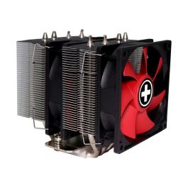 Xilence M504D Cooler Multi Socket Negro y Rojo - Soporte FMx, AM3/4, 115x, 2011, TDP 180W, 2 Ventiladores