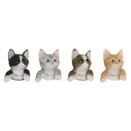 DKD Home Decor Figura Gato Maceta Shabby Resina Negro Gris Marrón 8 x 10 x 8 cm (4 Unidades) Precio: 21.49999995. SKU: B154SWHNX3