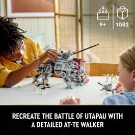LEGO 75337 Star Wars AT-TE Walker con 5 Minifiguras, 3 Droides de Batalla y La Venganza de los Sith