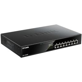 D-Link DGS-1008MP Switch de Red Gigabit PoE+ 8 Puertos 802.3at, 140W de Potencia PoE, No Gestionado, Diseño Silencioso para Escritorio/Rack