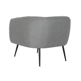 DKD Home Decor Sillón Scandi Gris Negro 81x75x73 cm