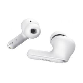 Trust 25172 Auriculares Bluetooth Yavi ENC con Cancelación de Ruido y Estuche de Carga, Blancos para Smartphone/Tablet