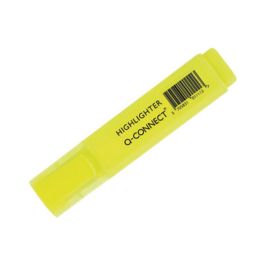 Rotulador Q-Connect Fluorescente Punta Biselada Caja De 6 Unidades Colores Surtidos