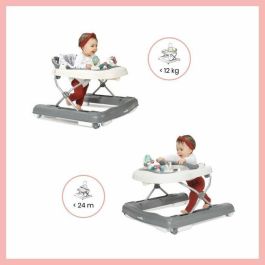 Babymoov BAB3661276142770 Andador Empujador Escalable Plegable Compacto Musical Zinc