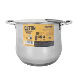 Inde Olla de Cocina New Neron, Capacidad 12 Litros, 26 cm de Diámetro, Acero Inoxidable, Apta para Inducción, Con Tapa. (4 Unidades) Inde Olla de Cocina New Neron, Capacidad 12 Litros, 26 cm de Diámetro, Acero Inoxidable, Apta para Inducción, Con Tapa. (4 Unidades)
