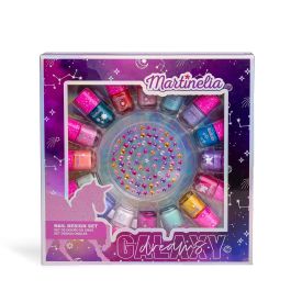 Martinelia 85428 Set de Uñas Galaxy Dreams con 16 Esmaltes de Colores y Gemas Adhesivas para Decorar Uñas - para Niñas +4 años